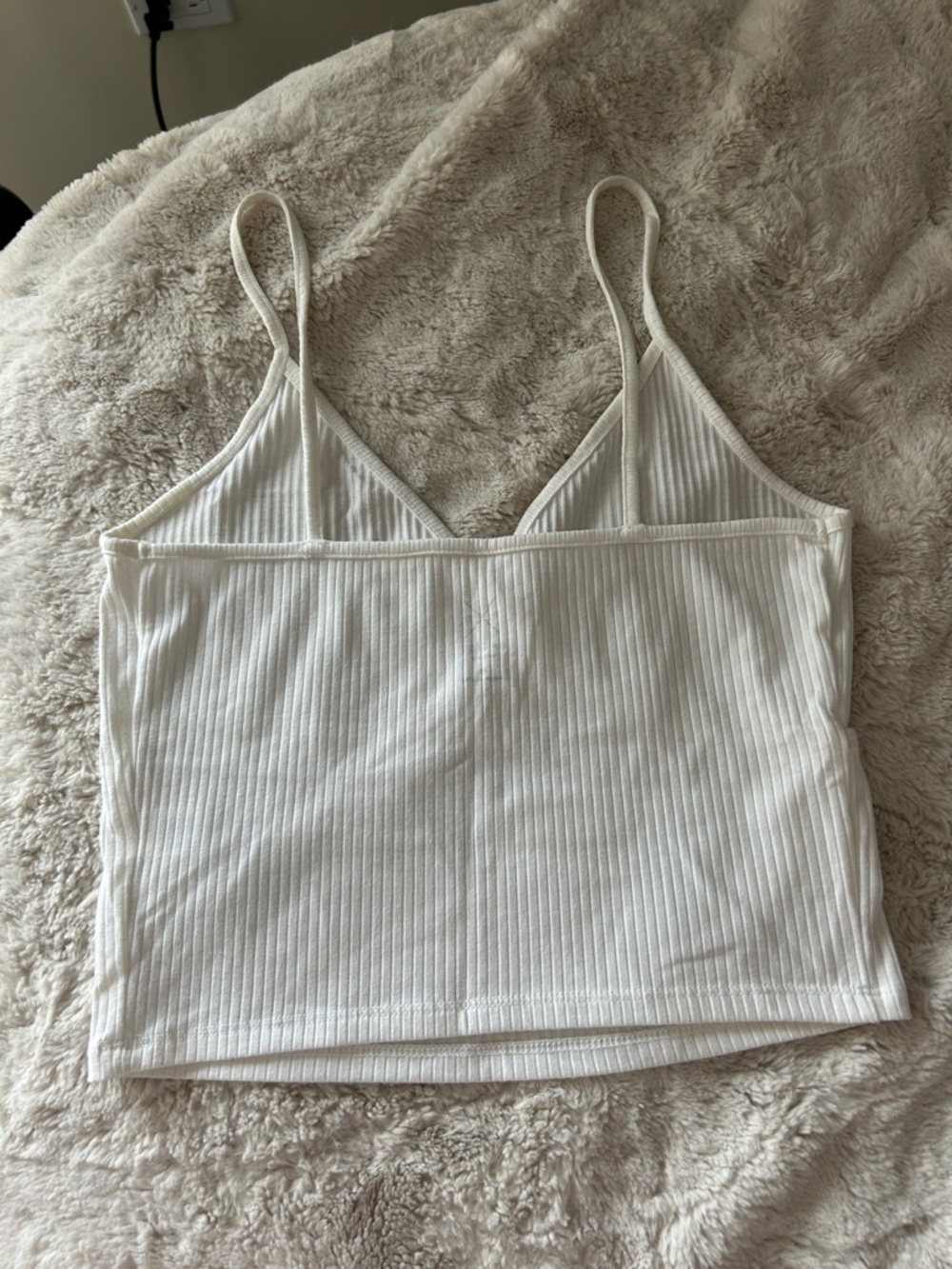 PacSun White Ribbed Surplice Cami Tank - Picture 2 of 2